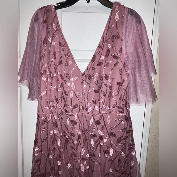 Ever Pretty Mauve Sequin Dress Size 10 evening Gown - NEVER WORN (TAGS ON) - Picture 5 of 6